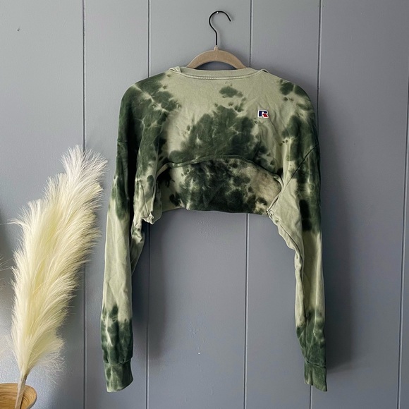 Russell Athletic Tops Vintage Russel Athletic Crop Hoodie Poshmark